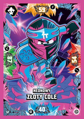 LEGO® NINJAGO® TCG8 - Nr 12: Neonowy złoty Cole
