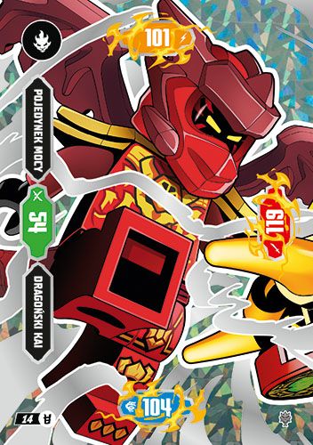 LEGO® NINJAGO® TCG11 - Nr 14: Pojedynek Mocy dragoński Kai