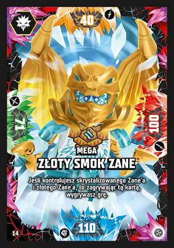 LEGO® NINJAGO® TCG8 - Nr 14: Mega złoty smok Zane
