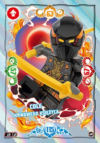 LEGO® NINJAGO® TCG10 - Nr 15: Cole Krwawego Księżyca