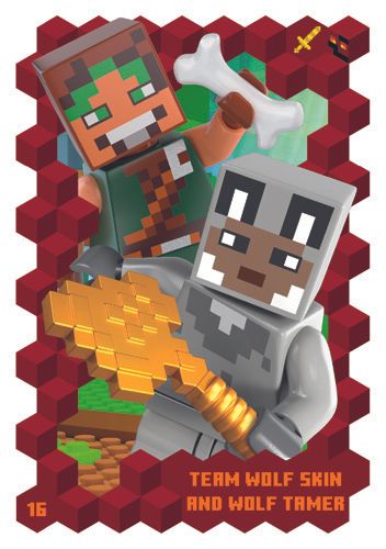 LEGO® Minecraft™ TCC3 - Nr  16: Team Wolf Skin and Wolf Tamer
