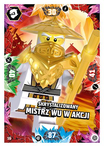LEGO® NINJAGO® TCG8 - Nr 16: Skrystalizowany Mistrz Wu w akcji