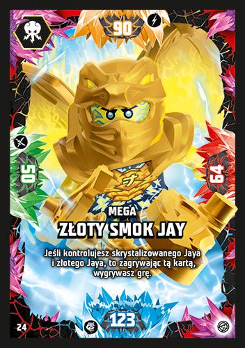 LEGO® NINJAGO® TCG8 - Nr 24: Mega złoty smok Jay