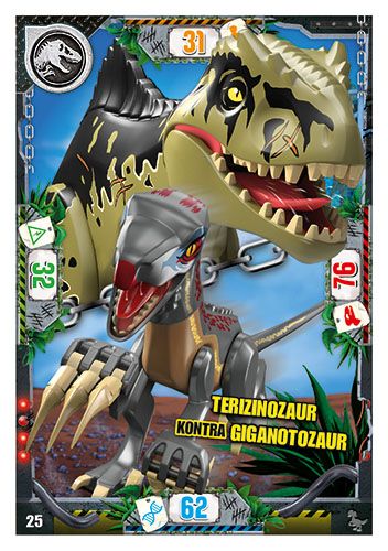 LEGO® Jurassic World™ - Nr 25: Terizinozaur kontra giganotozaur