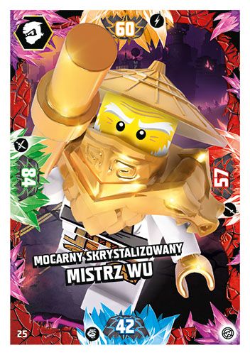 LEGO® NINJAGO® TCG8 - Nr 25: Mocarny skrystalizowany Mistrz Wu