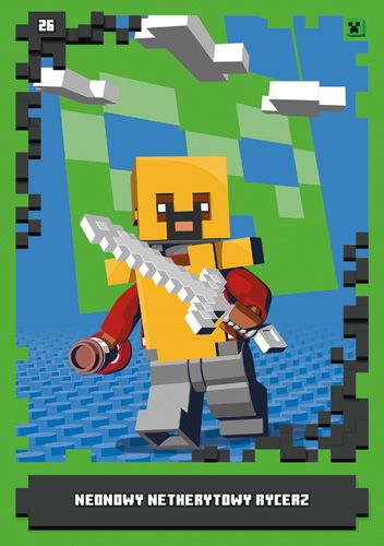 LEGO® Minecraft™ - Nr26: Neonowy netherytowy rycerz