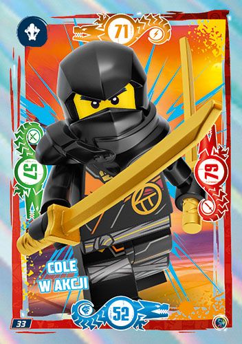 LEGO® NINJAGO® TCG9 - Nr 33: Cole w akcji