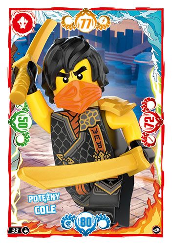LEGO® NINJAGO® TCG10 - Nr 33: Potężny Cole