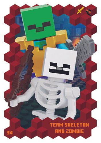 LEGO® Minecraft™ TCC3 - Nr  34: Team Skeleton and Zombie