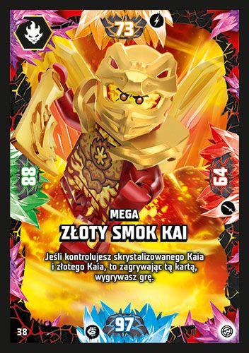 LEGO® NINJAGO® TCG8 - Nr 38: Mega złoty smok Kai