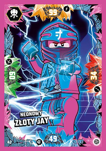 LEGO® NINJAGO® TCG8 - Nr 42: Neonowy złoty Jay