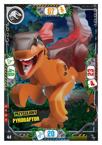LEGO® Jurassic World™ - Nr 44: Przyczajony pyroraptor