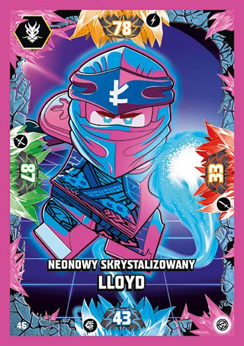 LEGO® NINJAGO® TCG8 - Nr 46: Neonowy skrystalizowany Lloyd
