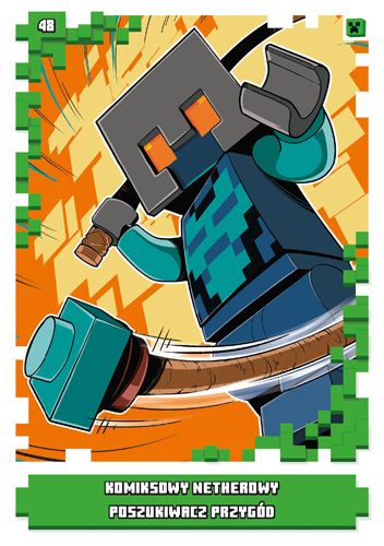 LEGO® Minecraft™ - Nr48: Komiksowy netherowy poszukiwacz przygód