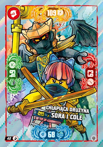 LEGO® NINJAGO® TCG11 - Nr 48: Chlapiąca drużyna Sora i Cole