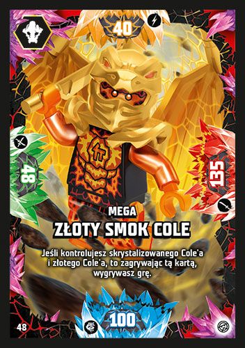 LEGO® NINJAGO® TCG8 - Nr 48: Mega złoty smok Cole