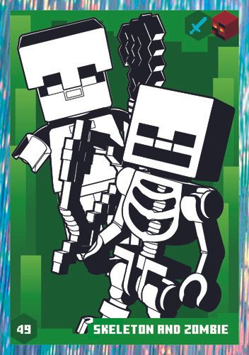 LEGO® Minecraft™ TCC3 - Nr  49: Skeleton and Zombie