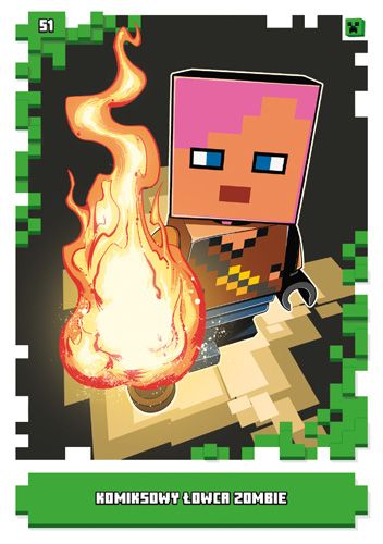 LEGO® Minecraft™ - Nr51: Komiksowy łowca zombie