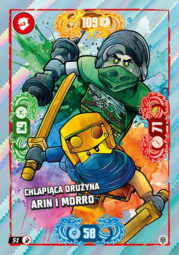 LEGO® NINJAGO® TCG11 - Nr 51: Chlapiąca drużyna Arin i Morro