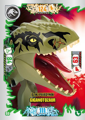 LEGO® Jurassic World™ - Nr 53: Dziki pojedynek giganotozaur