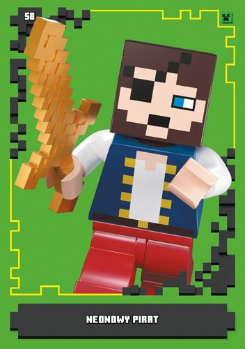 LEGO® Minecraft™ - Nr58: Neonowy pirat