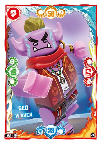 LEGO® NINJAGO® TCG10 - Nr 58: Geo w akcji