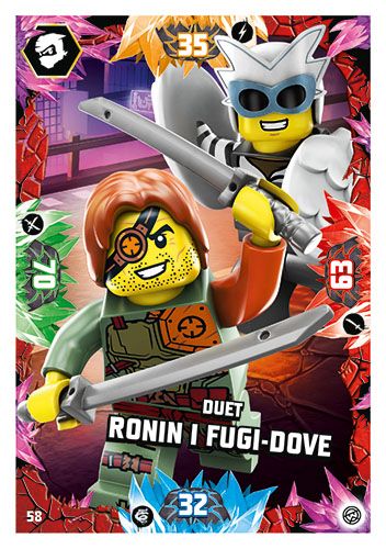 LEGO NINJAGO TCG8 Nr 58 Duet Ronin i Fugi Dove Kultowy.pl