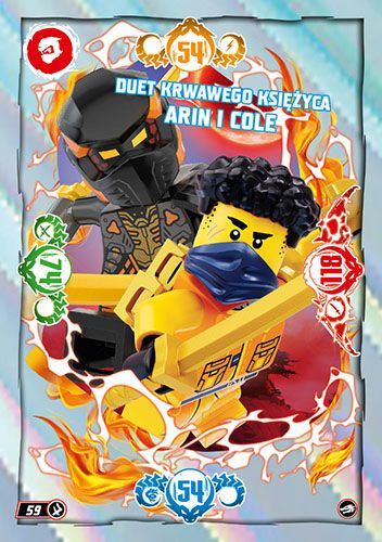 LEGO® NINJAGO® TCG10 - Nr 59: Duet Krwawego Księżyca Arin i Cole