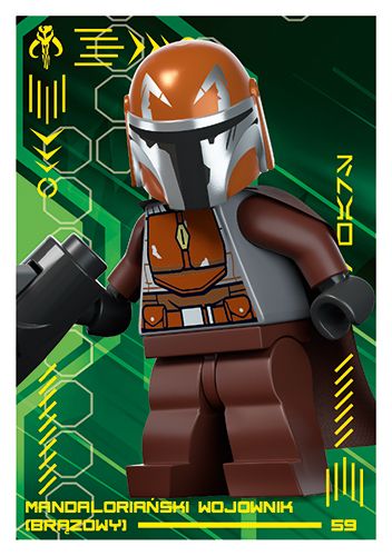 LEGO® Star Wars® TCC4 - Nr 59: Mandaloriański wojownik (brązowy)