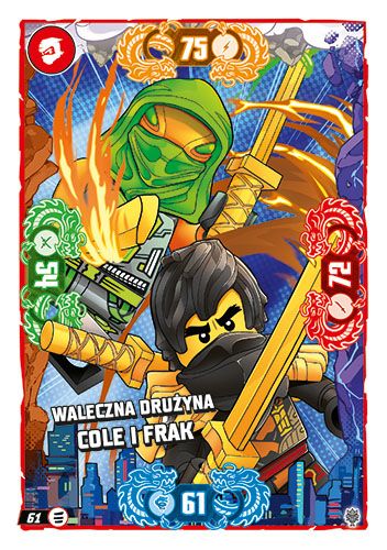 LEGO® NINJAGO® TCG11 - Nr 61: Waleczna drużyna Cole i Frak