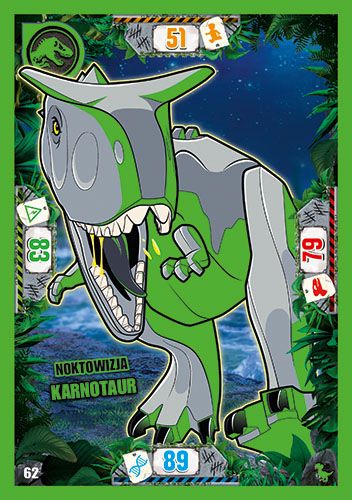 LEGO® Jurassic World™ - Nr 62: Noktowizja karnotaur