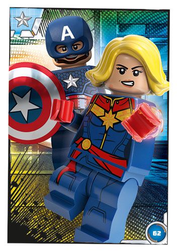 LEGO® MARVEL Avengers TCC - Nr 62: Duet Kapitan Marvel i Kapitan Ameryka