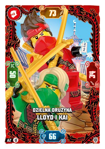 LEGO® NINJAGO® TCG11 - Nr 62: Dzielna drużyna Lloyd i Kai