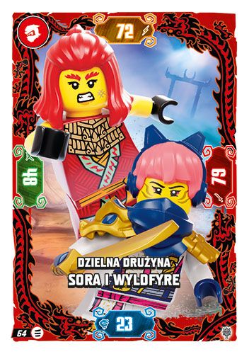 LEGO® NINJAGO® TCG11 - Nr 64: Dzielna drużyna Sora i Wyldfyre
