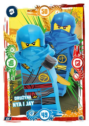 LEGO® NINJAGO® TCG9 - Nr 64: Drużyna Nya i Jay