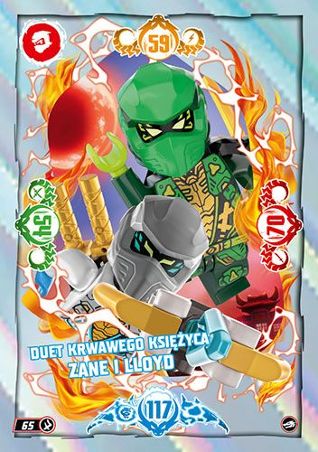 LEGO® NINJAGO® TCG10 - Nr 65: Duet Krwawego Księżyca Zane i Lloyd
