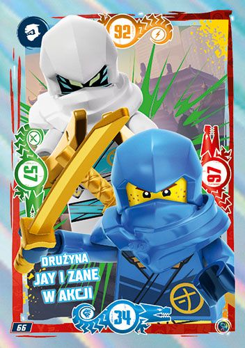 LEGO® NINJAGO® TCG9 - Nr 66: Drużyna Jay i Zane w akcji
