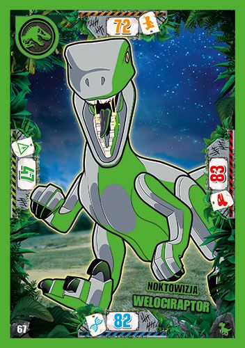 LEGO® Jurassic World™ - Nr 67: Noktowizja welociraptor