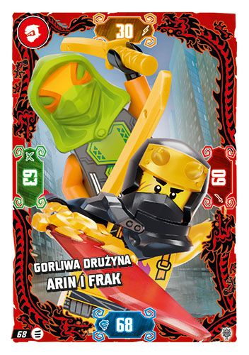 LEGO® NINJAGO® TCG11 - Nr 68: Gorliwa drużyna Arin i Frak