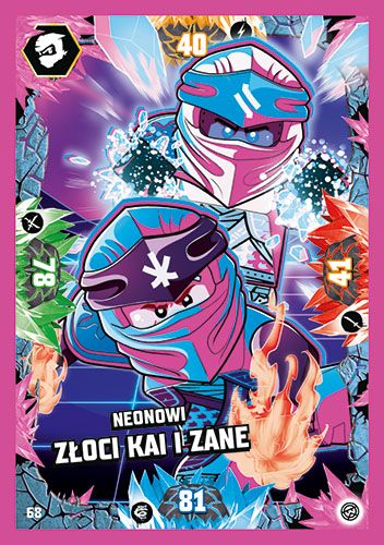 LEGO® NINJAGO® TCG8 - Nr 68: Neonowi złoci Kai i Zane