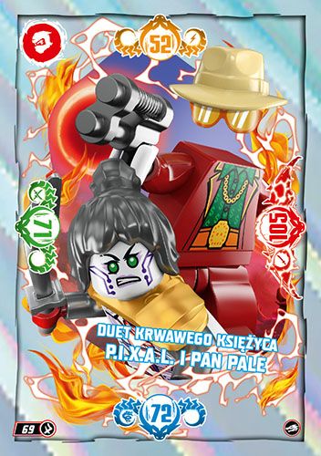 LEGO® NINJAGO® TCG10 - Nr 69: Duet Krwawego Księżyca P.I.X.A.L. i pan Pale