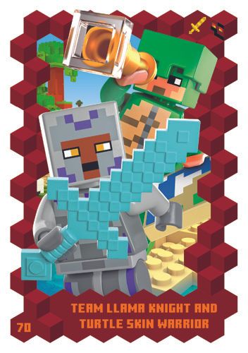 LEGO® Minecraft™ TCC3 - Nr  70: Team Llama Knight and Turtle Skin Warrior 