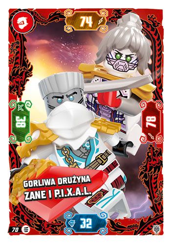 LEGO® NINJAGO® TCG11 - Nr 70: Gorliwa drużyna Zane i P.I.X.A.L.