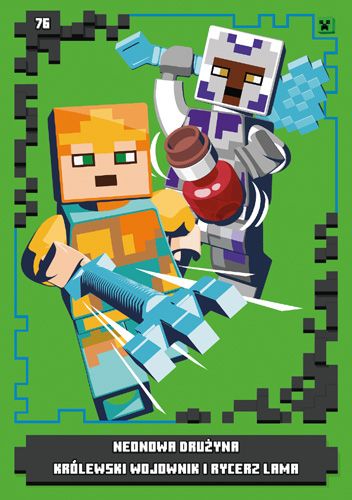 LEGO® Minecraft™ - Nr76: Neonowa drużyna królewski wojownik i rycerz lama