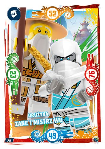 LEGO® NINJAGO® TCG9 - Nr 76: Drużyna Zane i Mistrz Wu