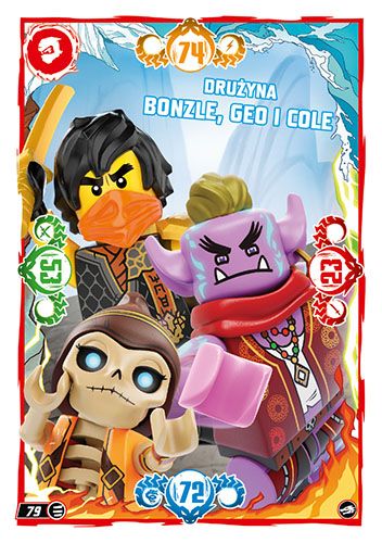LEGO® NINJAGO® TCG10 - Nr 79: Drużyna Bonzle, Geo i Cole