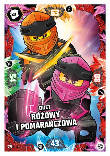 LEGO® NINJAGO® TCG8 - Nr 79: Duet Różowy i Pomarańczowa
