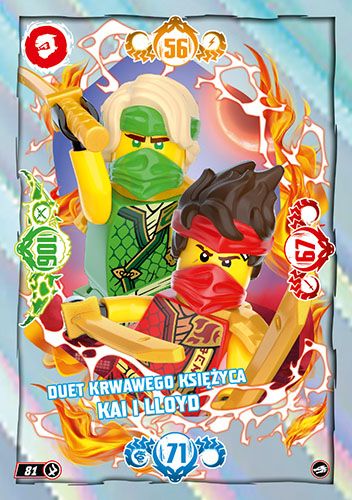 LEGO® NINJAGO® TCG10 - Nr 81: Duet Krwawego Księżyca Kai i Lloyd