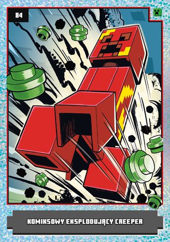 LEGO® Minecraft™ - Nr84: Komiksowy eksplodujący creeper