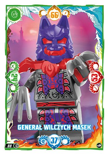 LEGO® NINJAGO® TCG10 - Nr 88: Generał Wilczych Masek